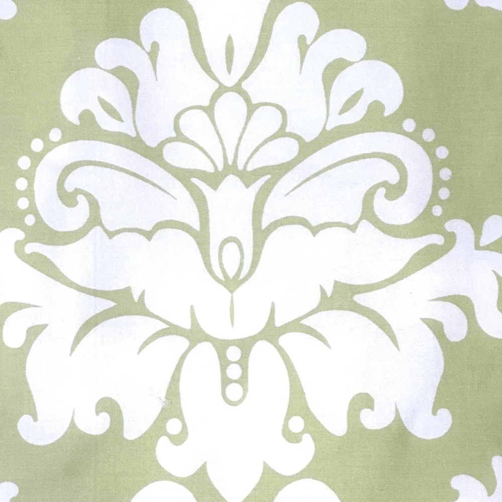 SERENA & LILY Green & White Twin Duvet Cover, Euro Sham & Standard Pillow Cover